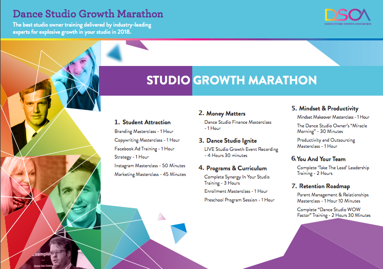 Studio-Growth-Marathon-Schedule